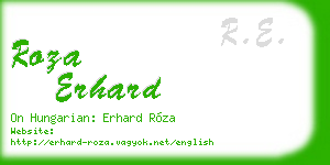 roza erhard business card